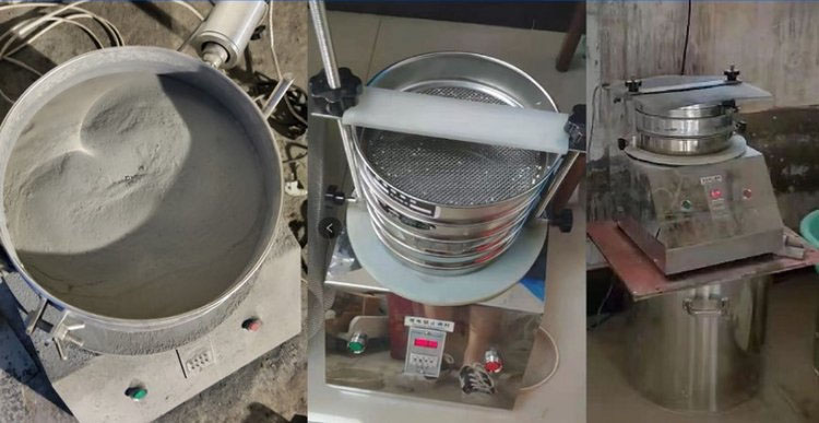 頂擊式振篩機使用現場圖